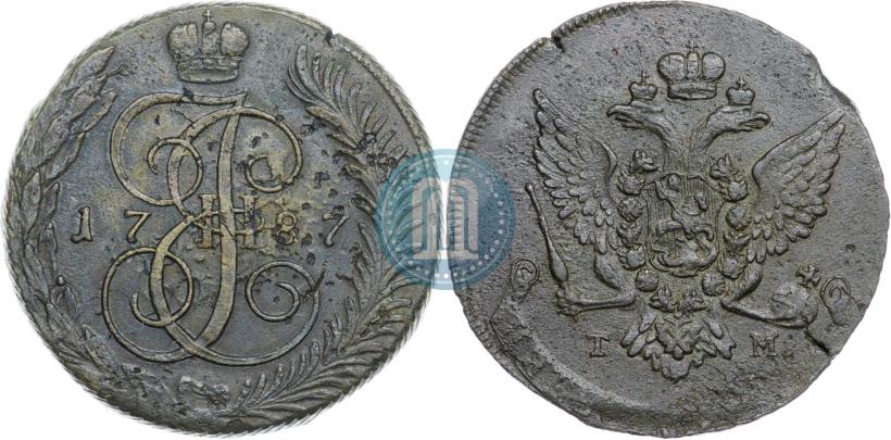 Picture 5 kopecks 1787 year ТМ 