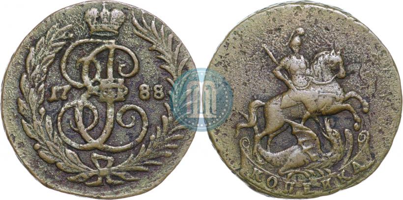 Фото 1 копейка 1788 года  