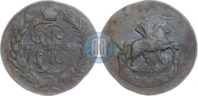 Picture 1 kopeck 1788 year ММ 