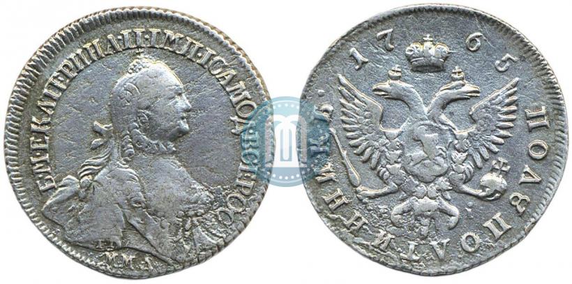 Фото Полуполтинник 1765 года ММД-EI-Т.I. 