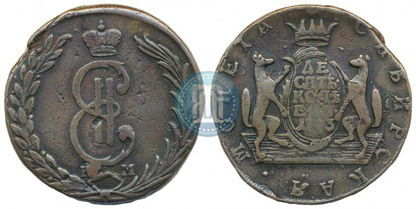 Фото 10 копеек 1773 года КМ 