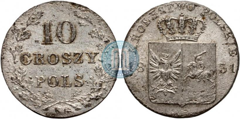 Picture 10 groszy 1831 year KG "Polish uprising"