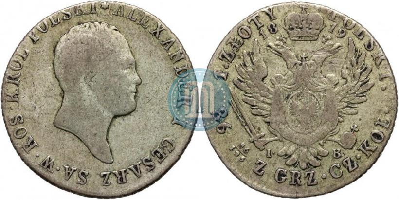 Picture 1 złoty 1819 year IB 