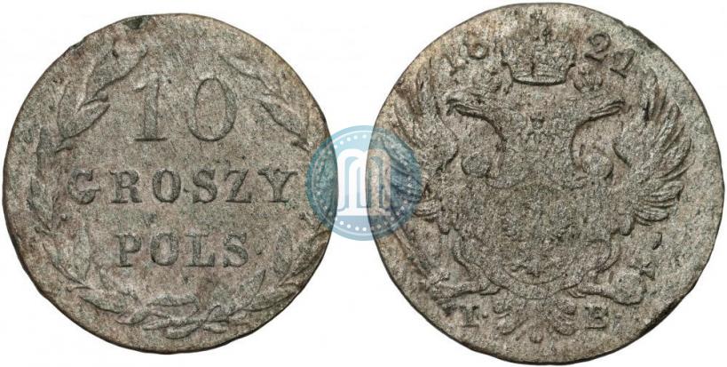 Picture 10 groszy 1821 year IB 