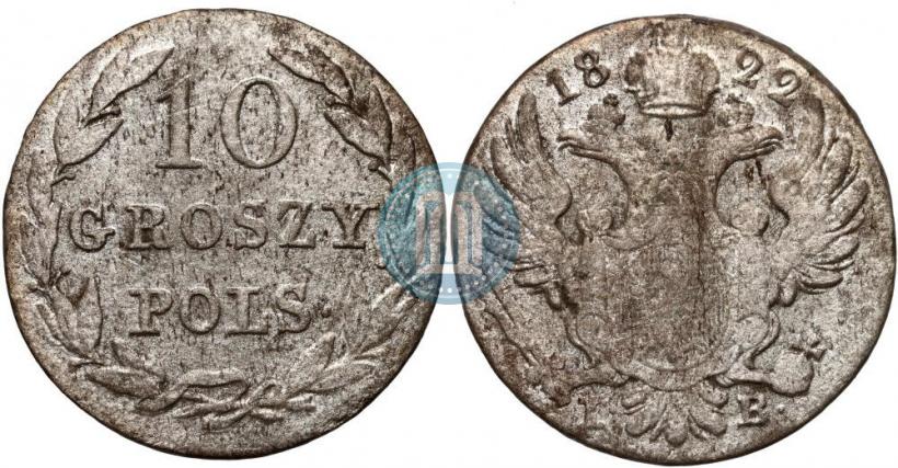 Picture 10 groszy 1822 year IB 