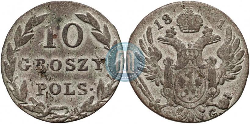 Picture 10 groszy 1831 year KG 