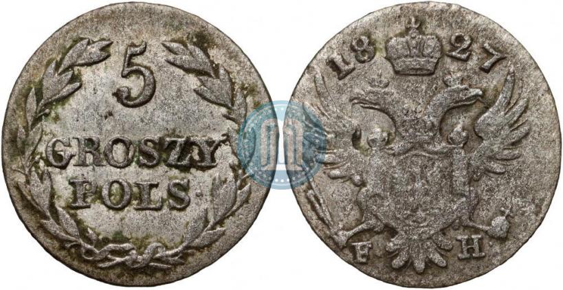 Picture 5 groszy 1827 year FH 