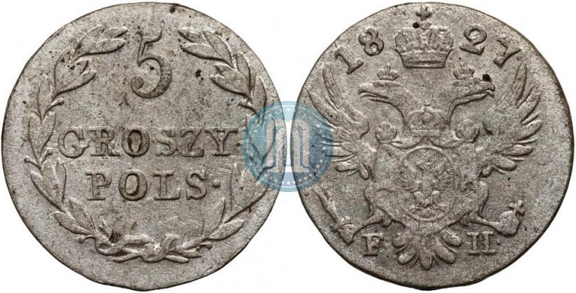 Picture 5 groszy 1827 year FH 