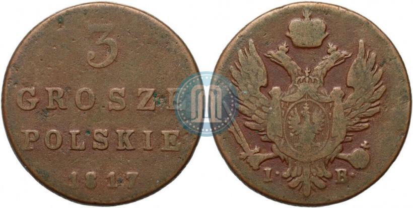 Picture 3 grosze 1817 year IB 