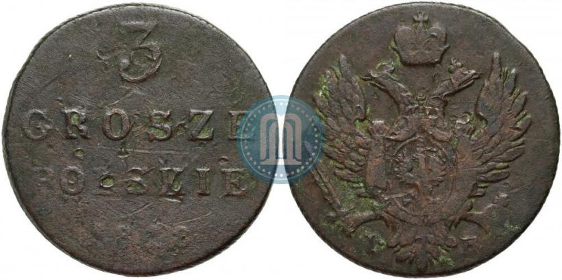 Picture 3 grosze 1818 year IB 