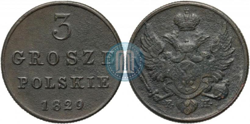 Picture 3 grosze 1829 year FH 