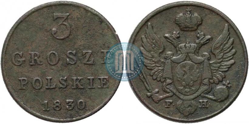 Picture 3 grosze 1830 year FH 