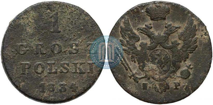 Фото 1 грош 1834 года IP 