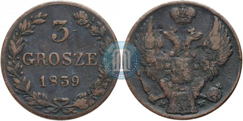 Picture 3 grosze 1839 year MW 