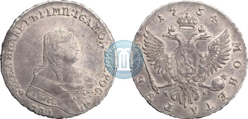 Picture 1 rouble 1754 year ММД-МБ 