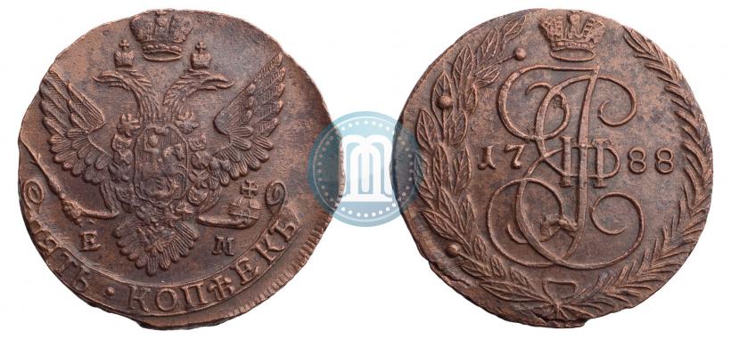 Фото 5 копеек 1788 года ЕМ 