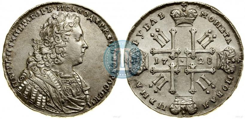Picture 1 rouble 1728 year  "Type of 1728"