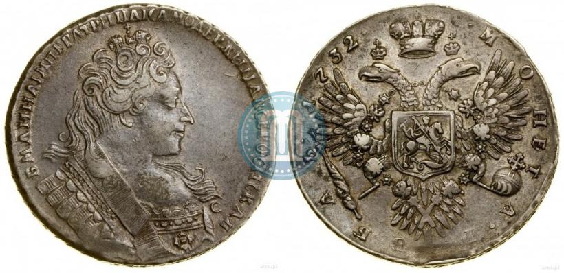Фото 1 рубль 1732 года  