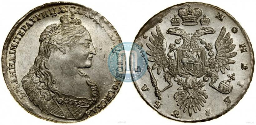 Picture 1 rouble 1736 year  "Type of 1735"