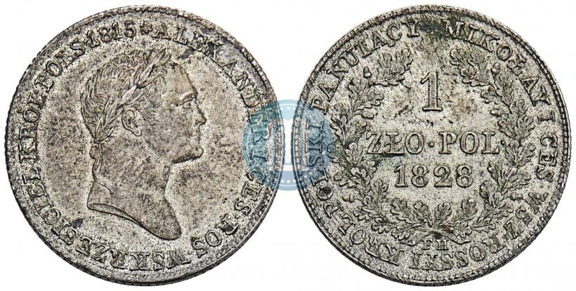 Picture 1 złoty 1828 year FH 