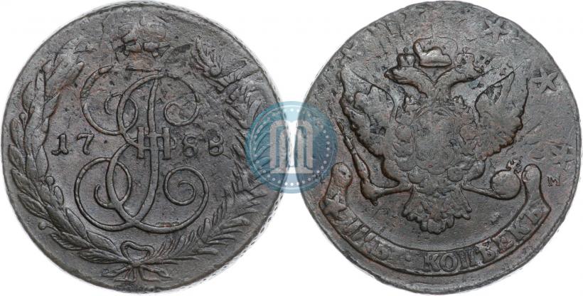 Picture 5 kopecks 1788 year ММ 