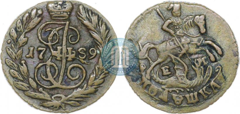 Фото Полушка 1789 года ЕМ 