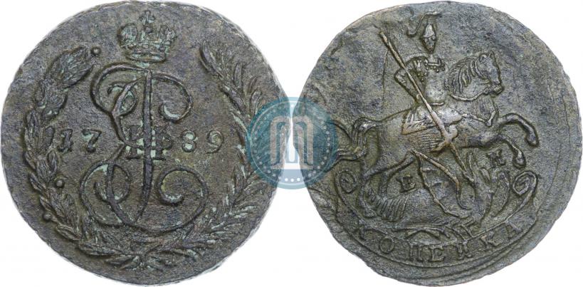 Фото 1 копейка 1789 года ЕМ 