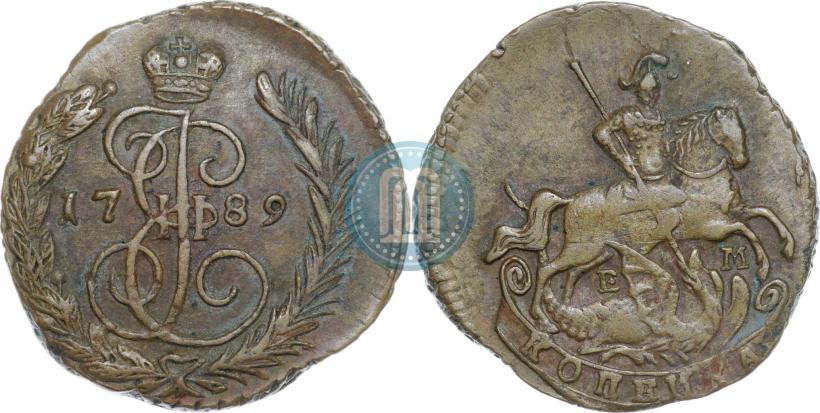 Фото 1 копейка 1789 года ЕМ 