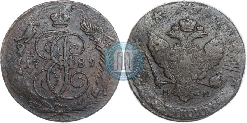 Picture 5 kopecks 1789 year ММ 