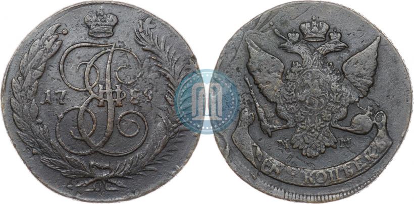 Фото 5 копеек 1789 года ММ 