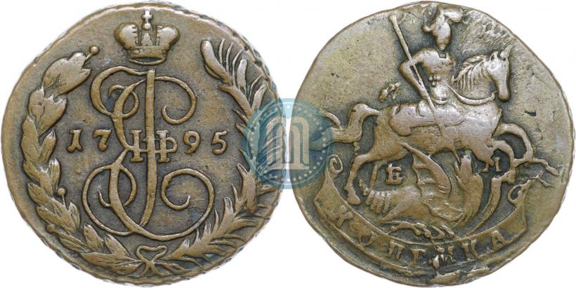 Picture 1 kopeck 1795 year ЕМ 