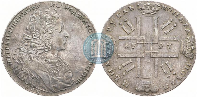 Picture 1 rouble 1727 year СПБ "Petersburg type"