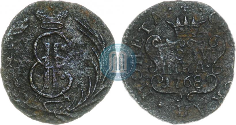 Фото Полушка 1768 года КМ 