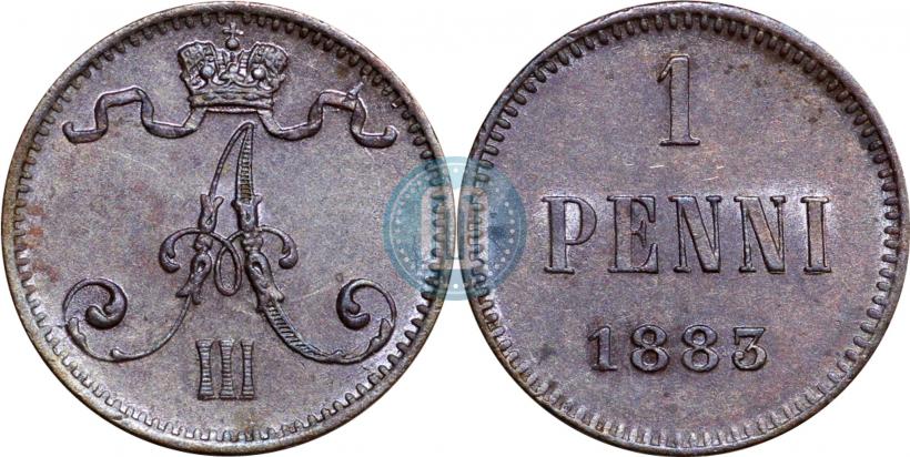 Picture 1 penni 1883 year  