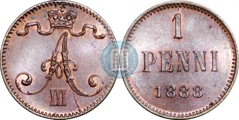 Picture 1 penni 1888 year  