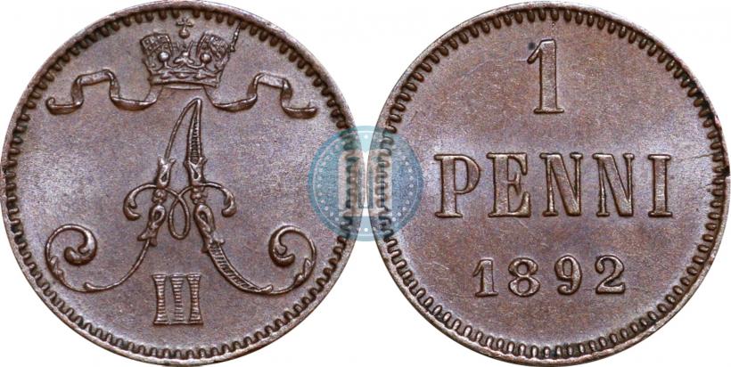 Picture 1 penni 1892 year  