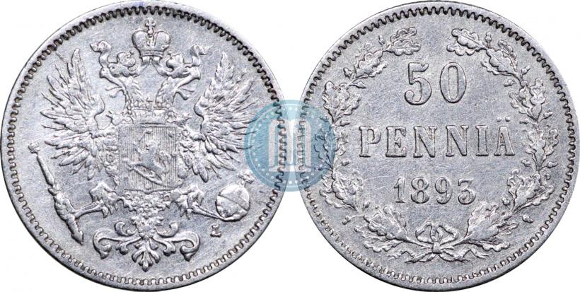 Фото 50 пенни 1893 года L 