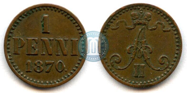 Picture 1 penni 1870 year  