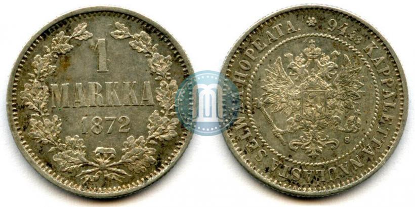 Picture 1 markka 1872 year S 
