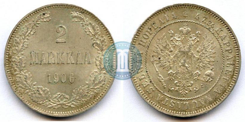 Picture 2 markkaa 1906 year L 