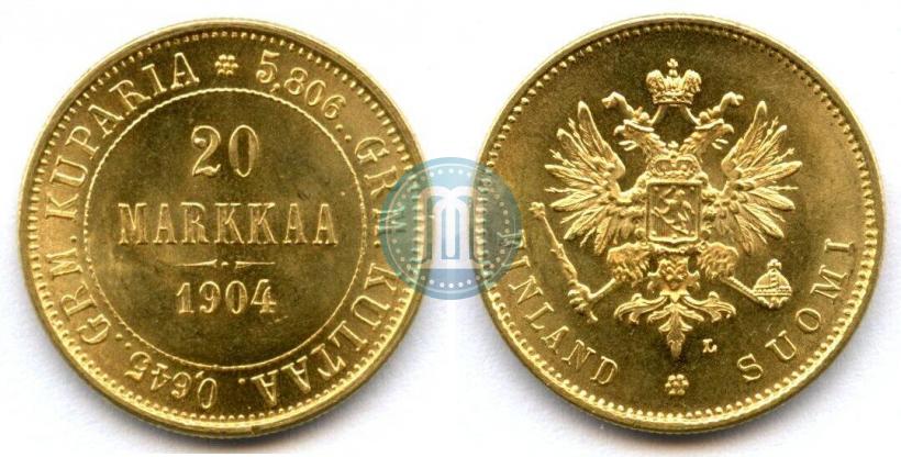 Picture 20 markkaa 1904 year L 