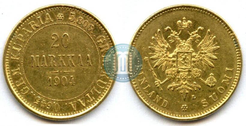 Picture 20 markkaa 1904 year L 