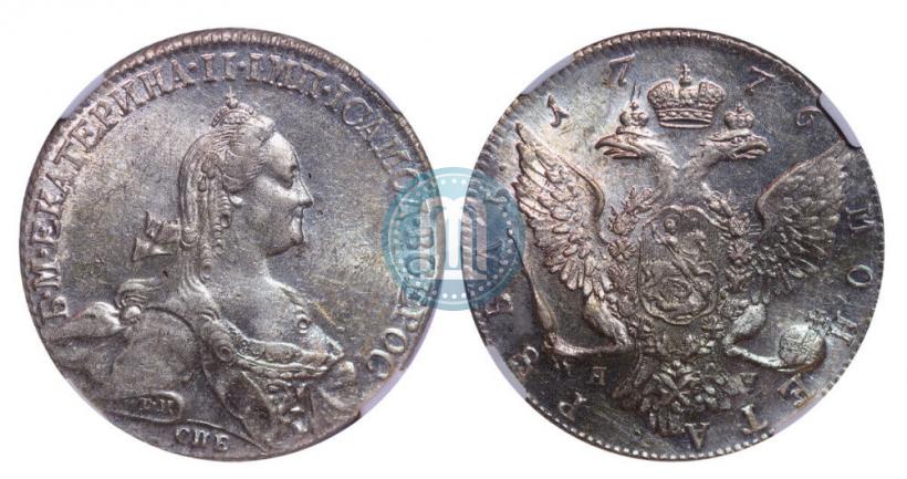 Picture 1 rouble 1776 year СПБ-ЯЧ 