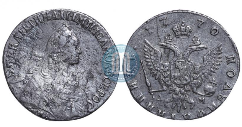 Фото Полуполтинник 1770 года ММД-ДМ 