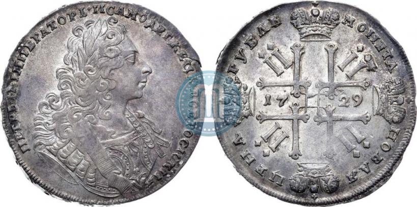 Фото 1 рубль 1729 года  "Тип 1729"