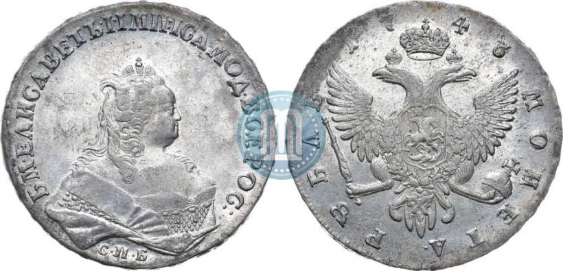 Picture 1 rouble 1743 year СПБ 