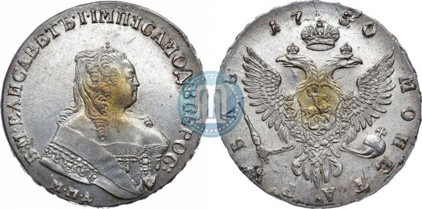 Picture 1 rouble 1750 year ММД 