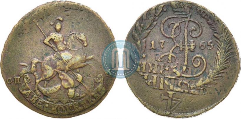 Фото 2 копейки 1765 года СПМ 