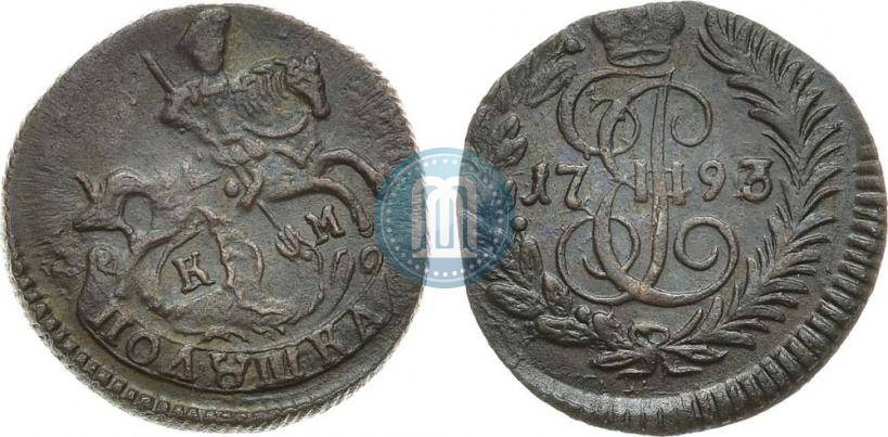 Фото Полушка 1793 года КМ 