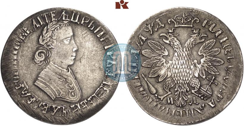 Picture Poltina 1704 year МД "Portrait by F. Alekseev"